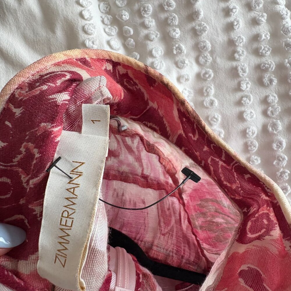 Zimmermann Alchemy Pink Paisley Mini Dress Runway - Picture 10 of 10